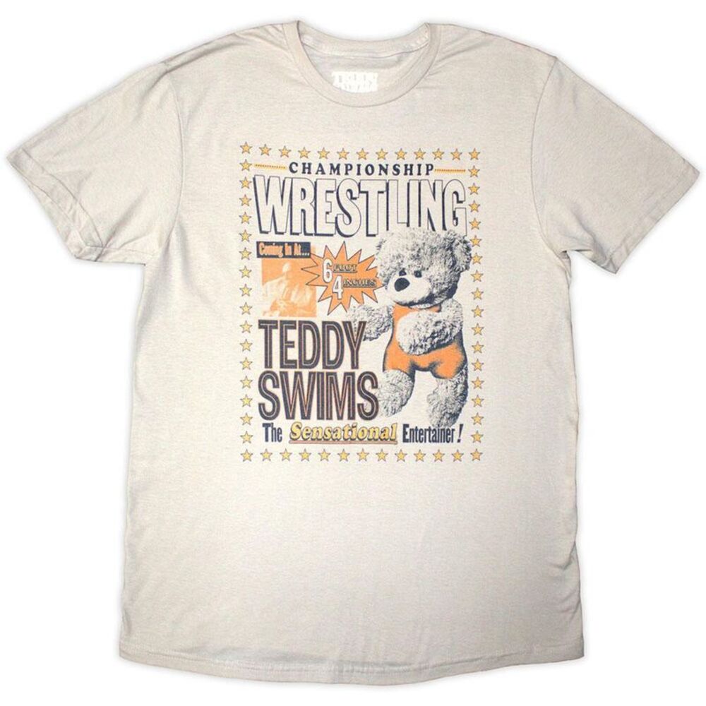Teddy Swims Unisex Adult Wrestling T-Shirt / Sand